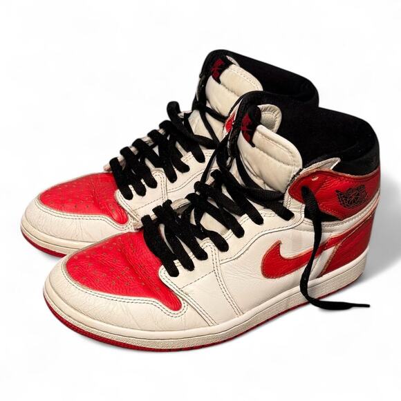 US 8 Air Jordan 1 Retro High OG “Heritage” – White/Red 2022 - Picture 2 of 8